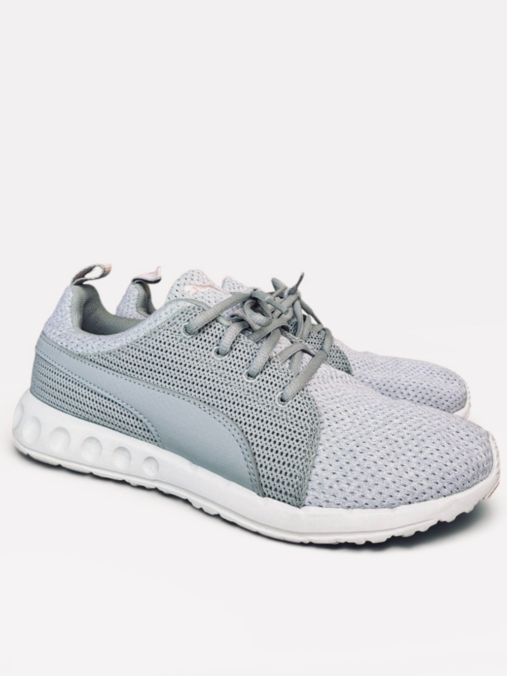 Puma Carson Runner Knit Sneakers Shoes Lightweight Running Shoes Grey size 9.5 - Picture 2 of 15